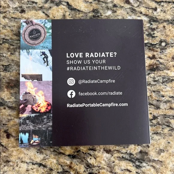 Adia Radiate Portable Campfire - Brown and Black - Picture 4 of 4